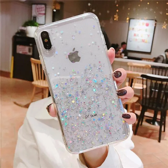 Glitter Stars Phone Case