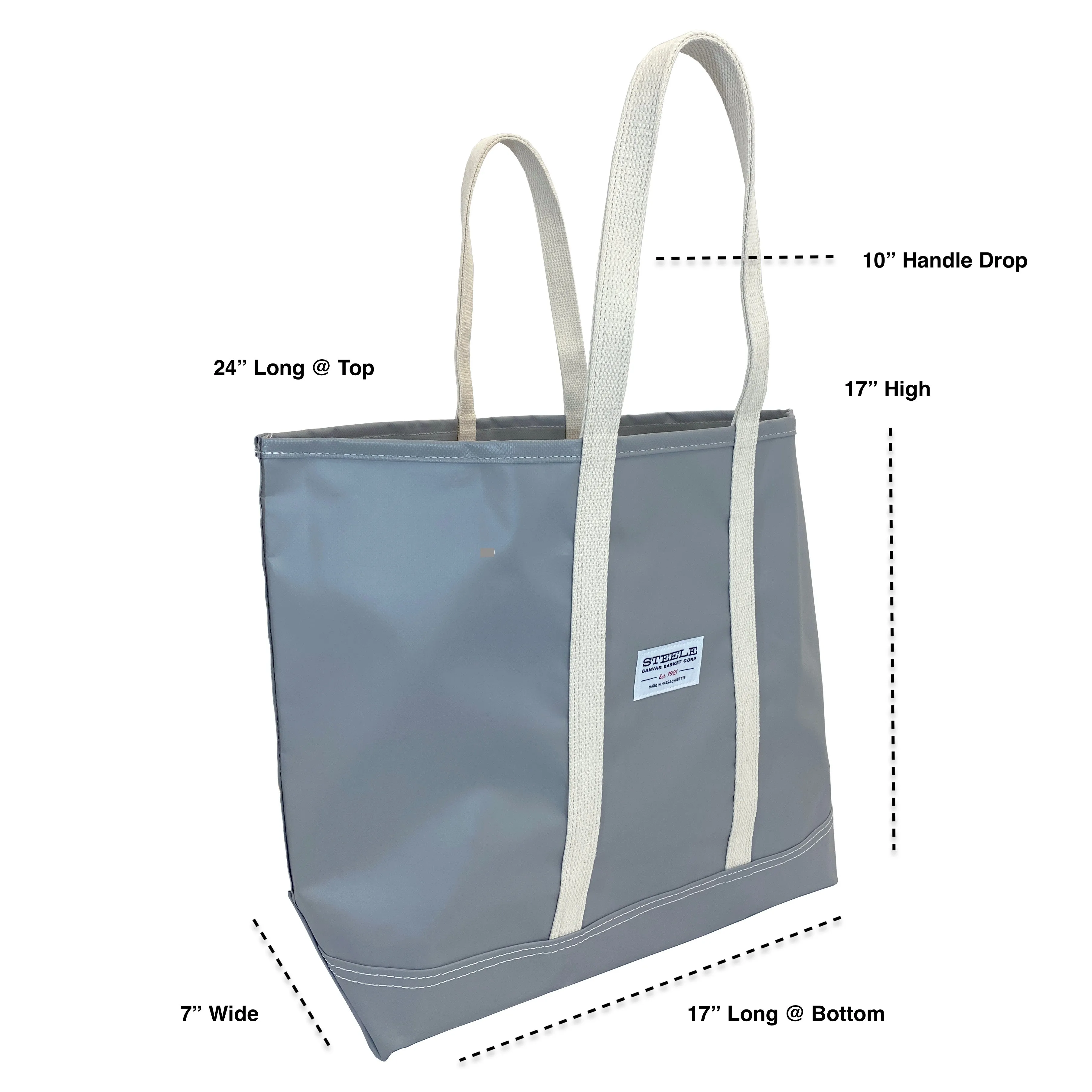 Grey Steeletex Beach Tote - Medium