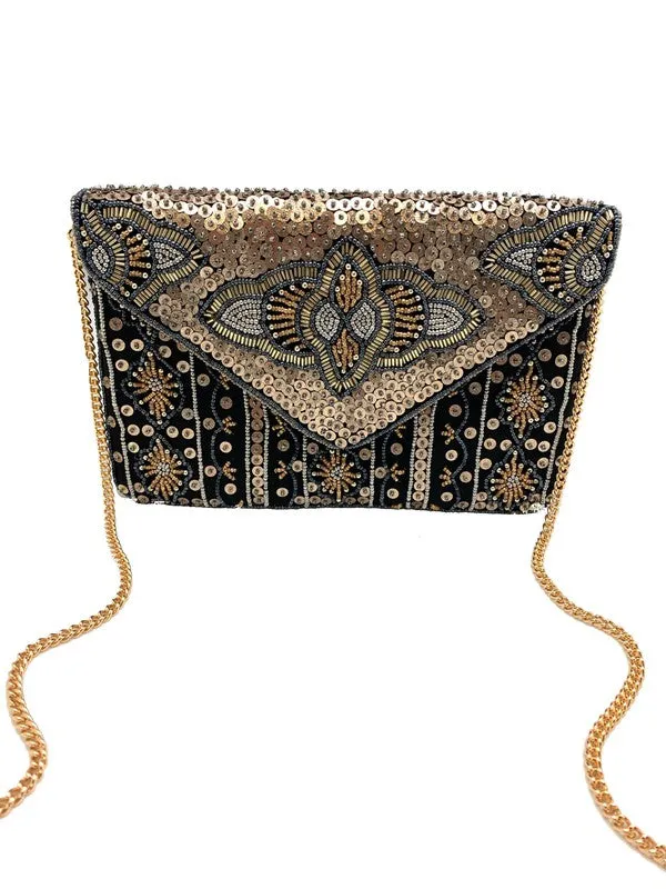 Handmade Beaded Clutch Handbag