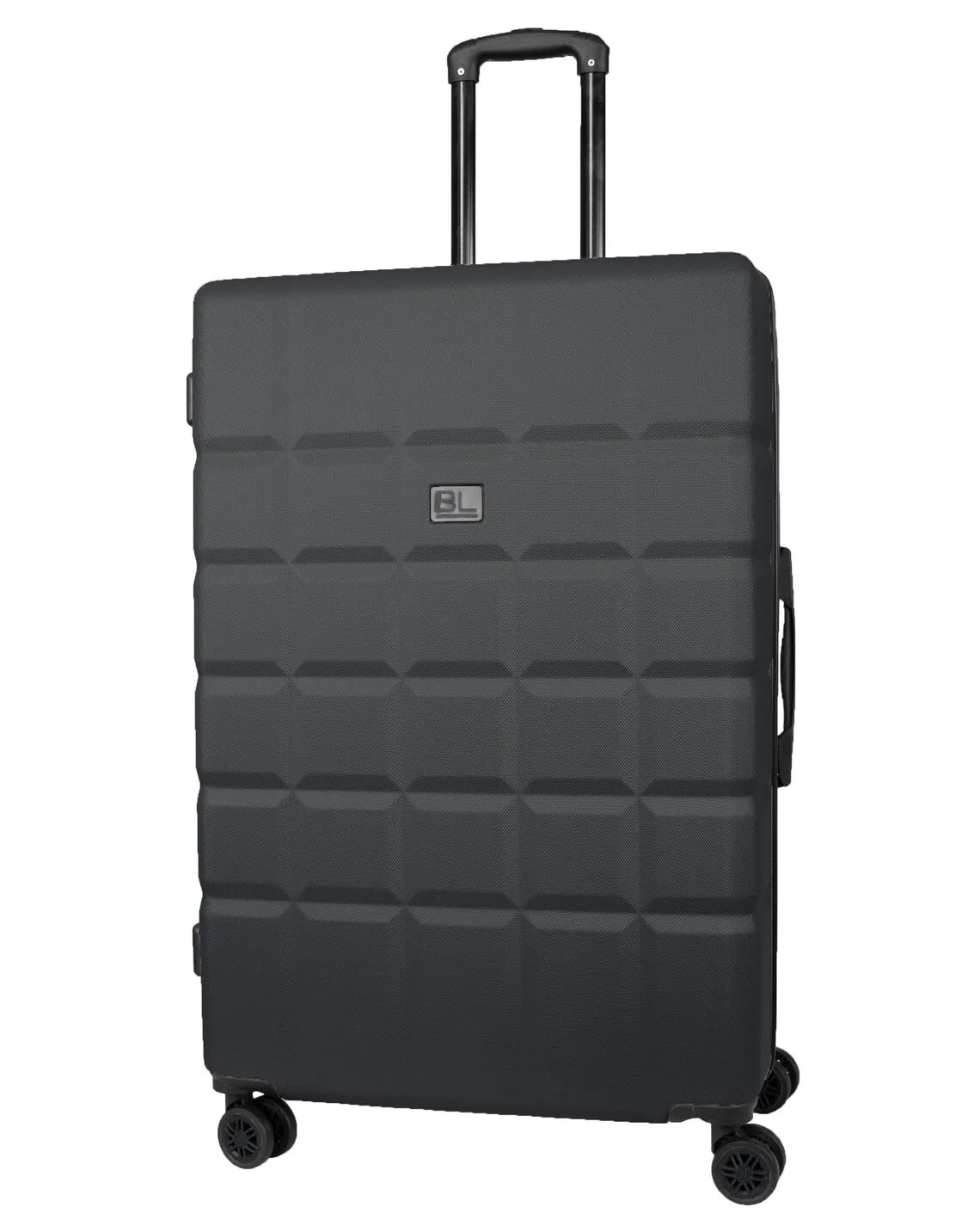 Hard Shell Suitcase with 4 Spinner Wheels Travel Luggage - Black