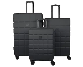 Hard Shell Suitcase with 4 Spinner Wheels Travel Luggage - Black