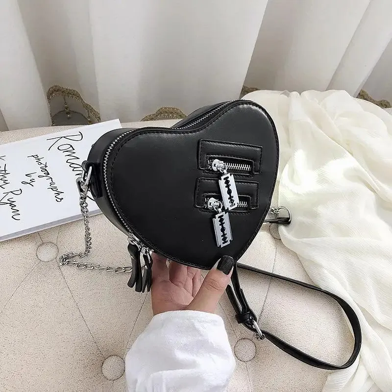 Heart Shape Clutch Crossbody Bag