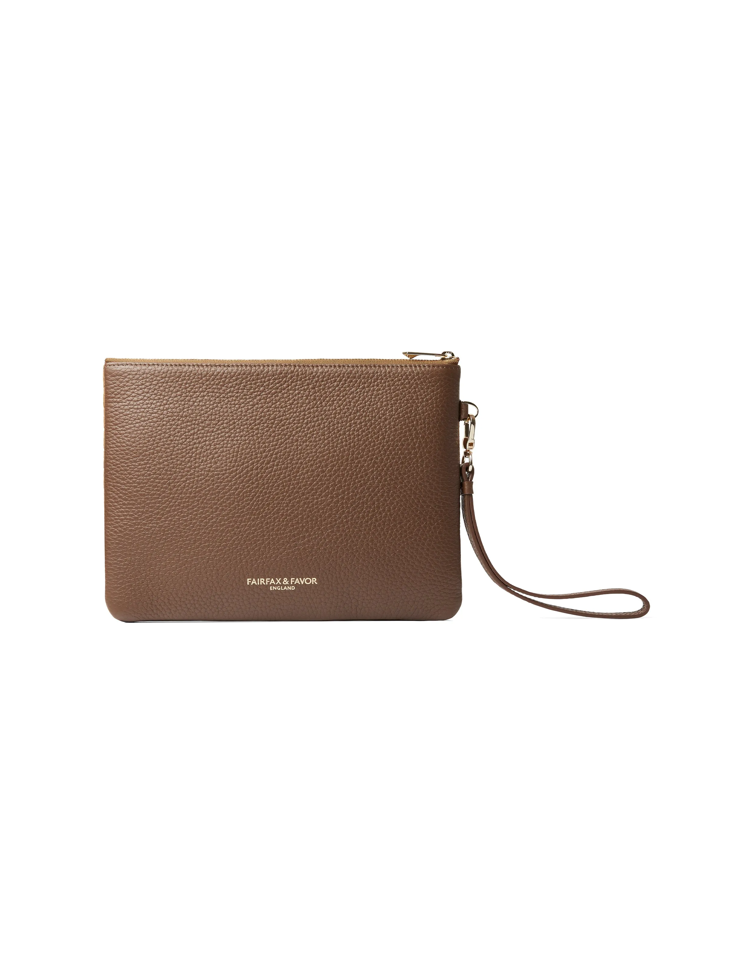 Highbury Clutch - Quilted Tan