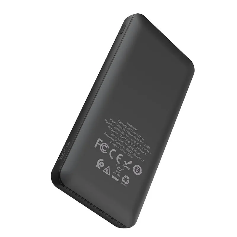 Hoco J48 10000mAh Large Energy Power Bank - Black