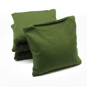 Hunter Green Plastic Resin All-Weather cornhole bags set of 4