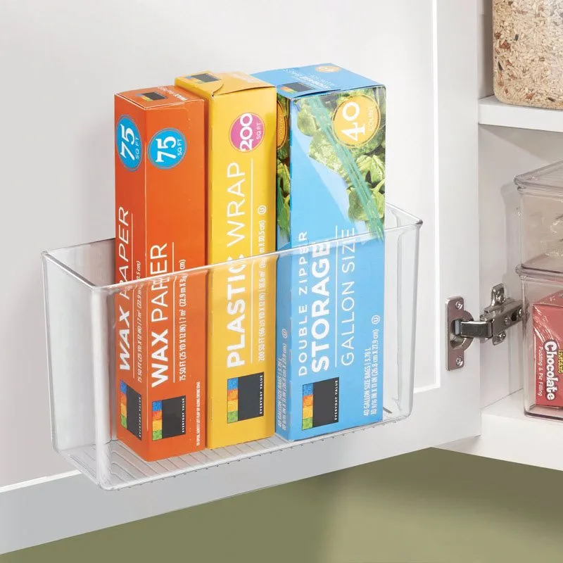 iDesign Affixx Linus 6-1/2 in. H X 3-1/2 in. W X 11 in. L Clear Cabinet Organizer