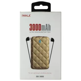 iWalk Ultra-Slim 3000mAh Backup Battery w/ Micro-USB for iPhones