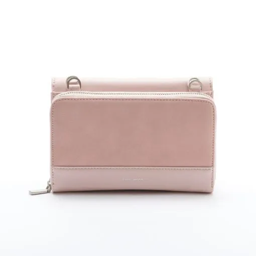 Jane 2-in-1 Wallet Purse - Rose/Suede