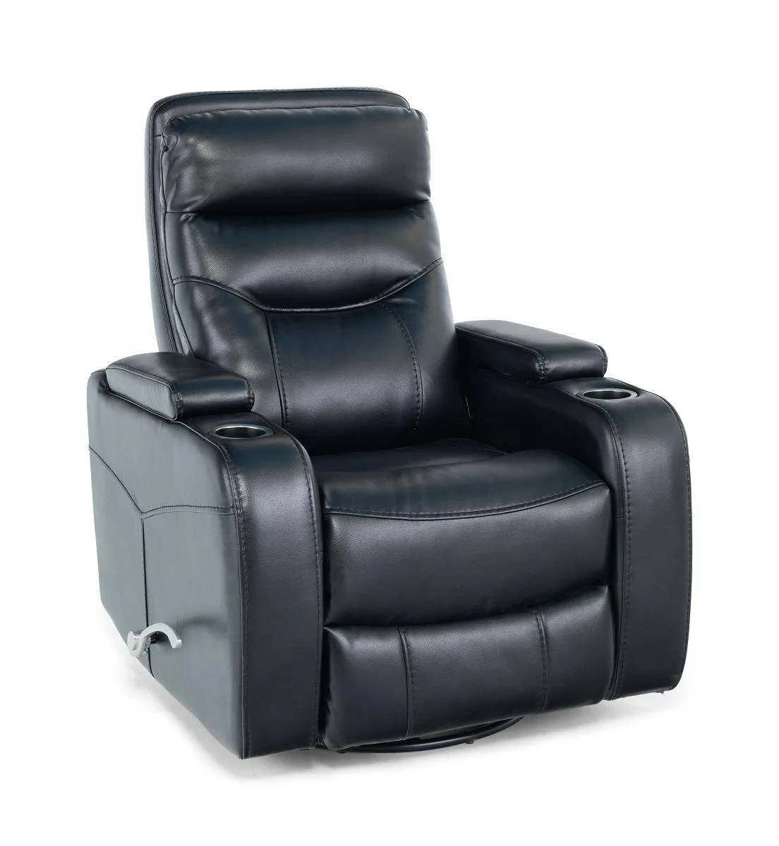 Jordyn Black Swivel Rocker Recliner