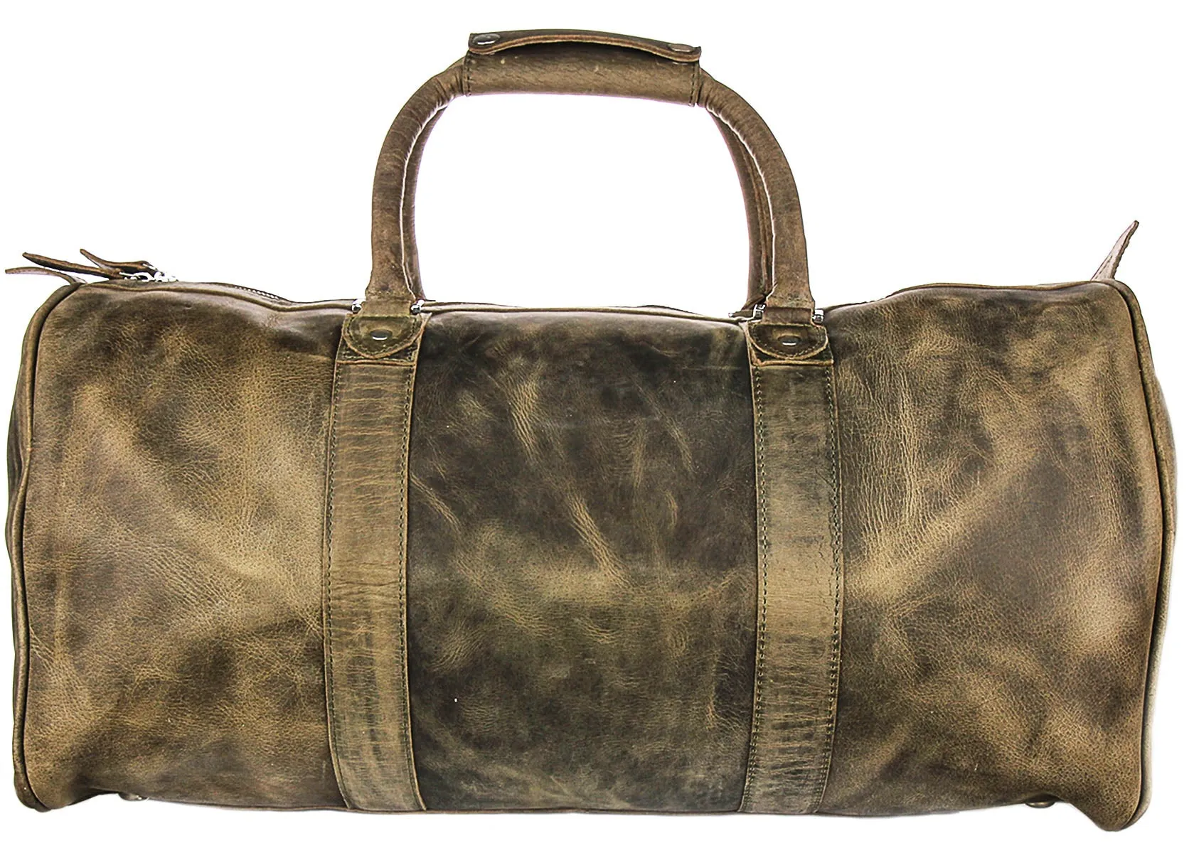 Justinreess England Classic Voyager In Olive Duffle Bag