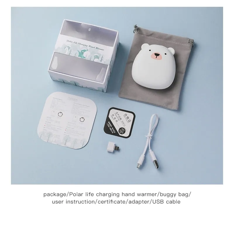 Kawaii Mini Hand Warmer Power Bank