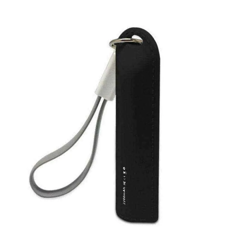 Keychain power bank - Tenozek 2600mAh with USB-Black