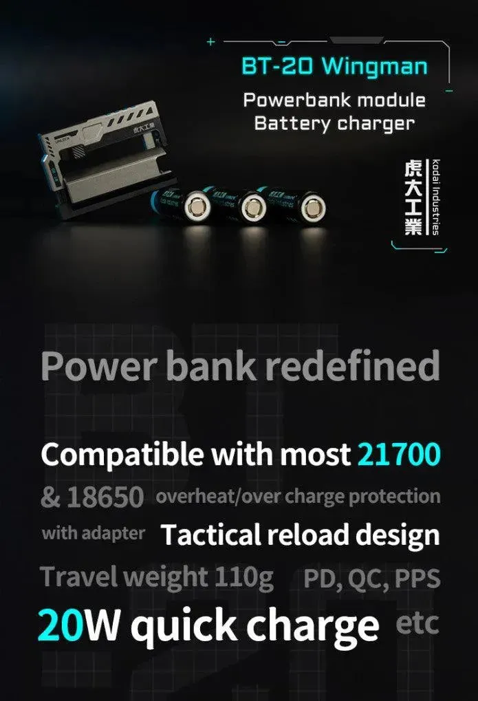 Kodai BT-20 Rechargeable Battery Power Bank