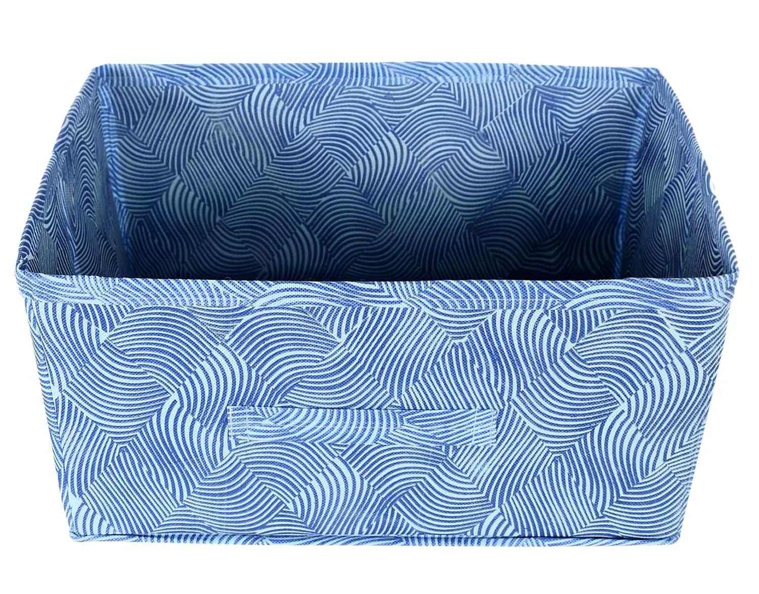 Kuber Industries Laheriya Print Non Woven Fabric 3-Replacement Drawer Storage And Cloth Organizer Unit For Closet (Blue)-Kubmart15988, Clothing