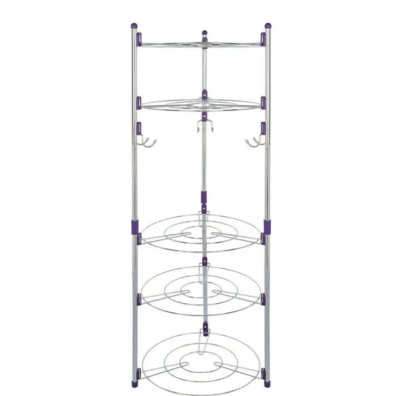 Large 5 Tier Pots And Pans Storage Organizer Rack