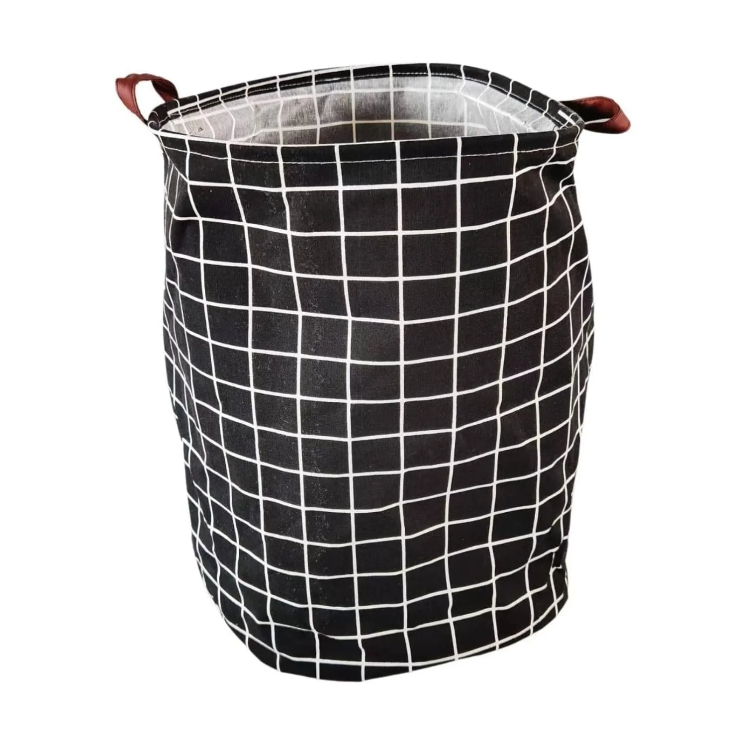 Large Foldable Waterproof Laundry Basket - Black & White