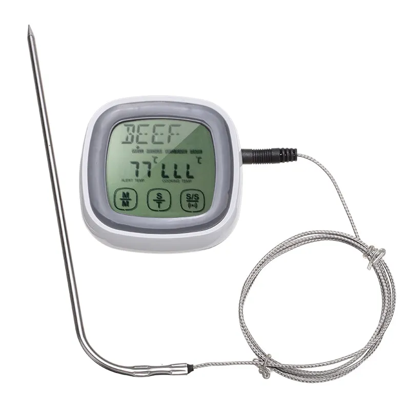 LED Display Smart Food Cooking Smart BBQ Thermometer Oven Meat Grill