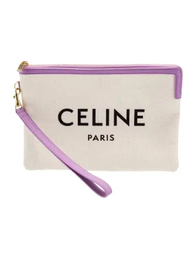 Logo Canvas Clutch