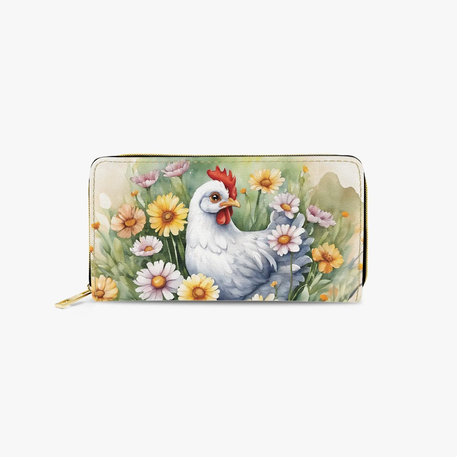 Long Type Zipper Purse - Chicken