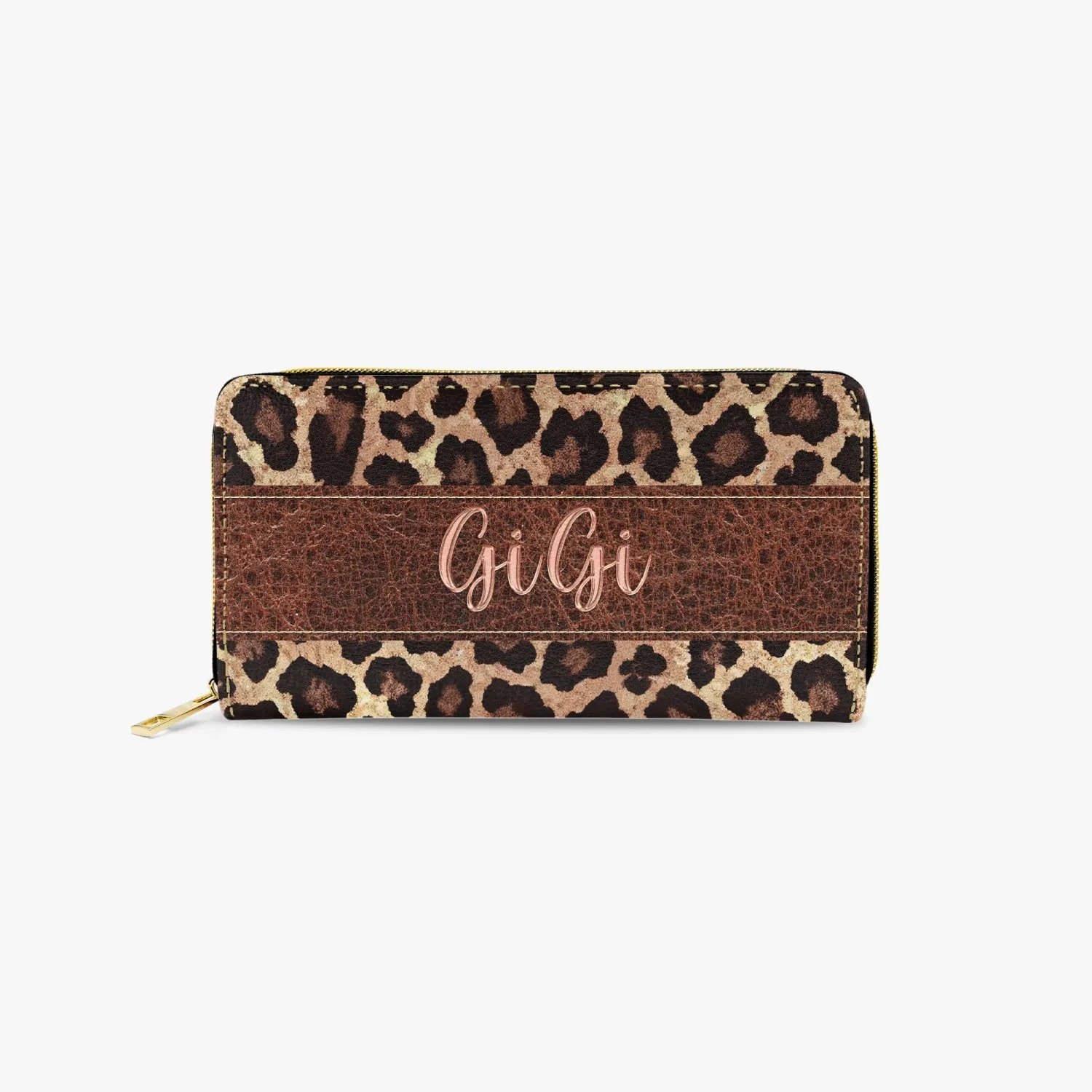 Long Type Zipper Purse - Leopard Print - GiGi