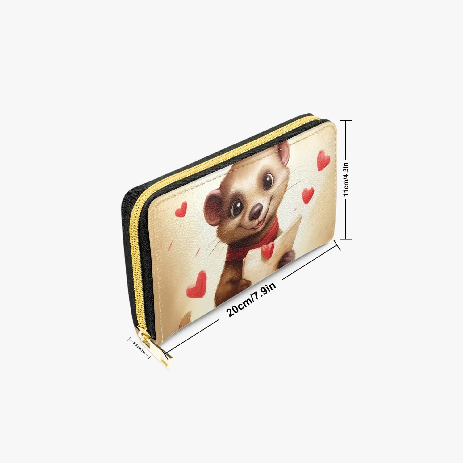 Long Type Zipper Purse - Meerkat