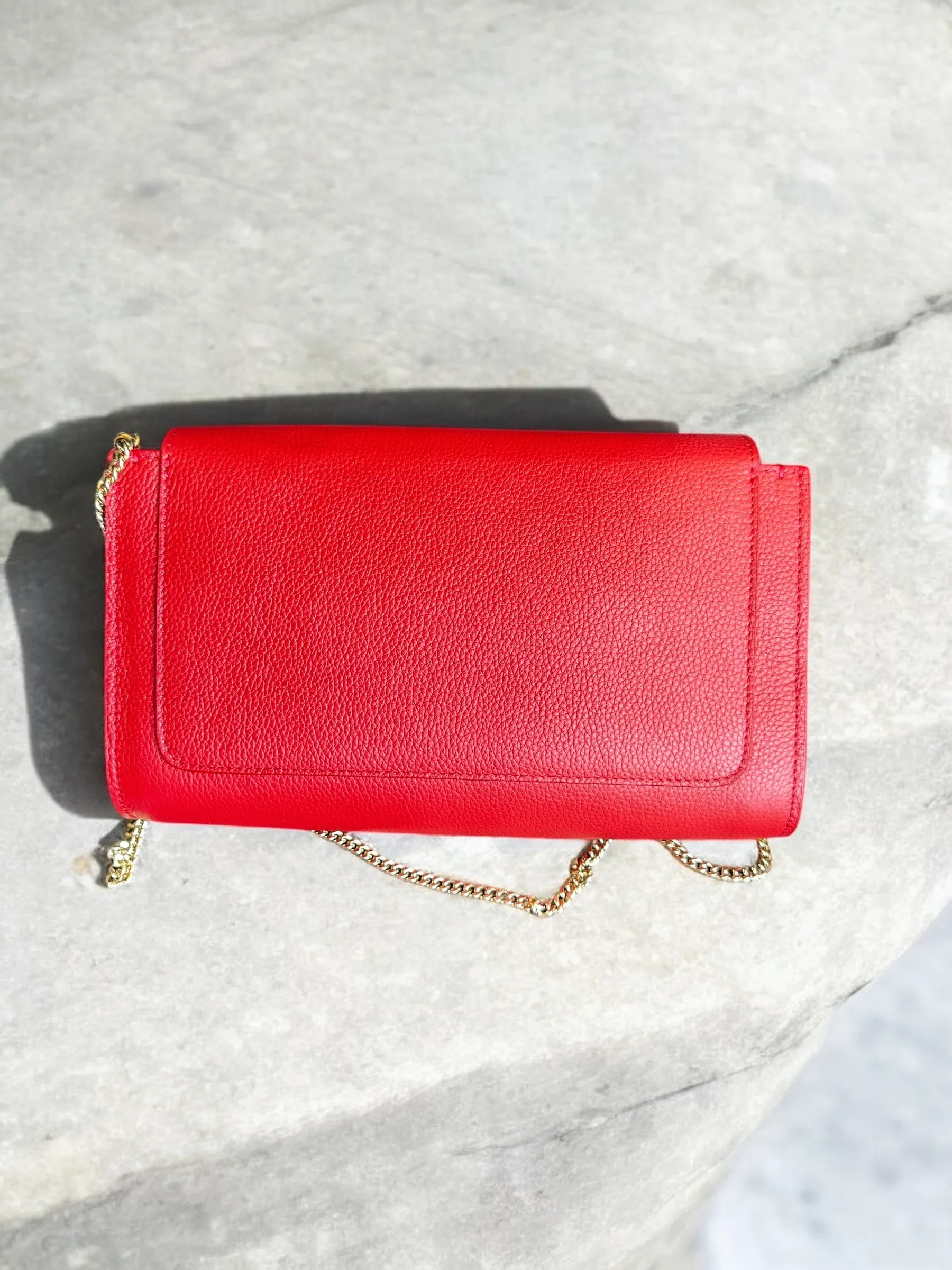 Makeda - Chloe Leather Clutch Bag