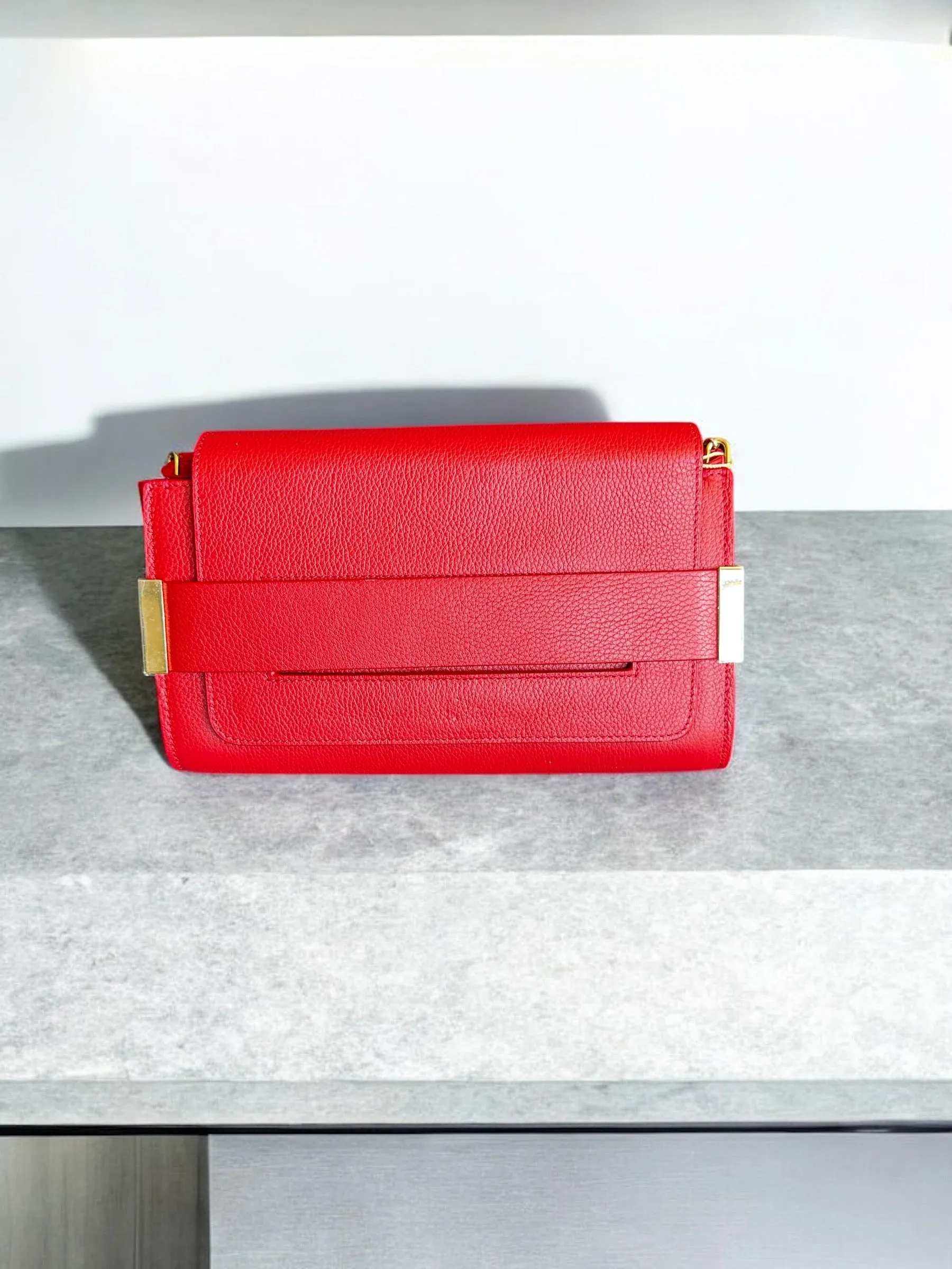 Makeda - Chloe Leather Clutch Bag