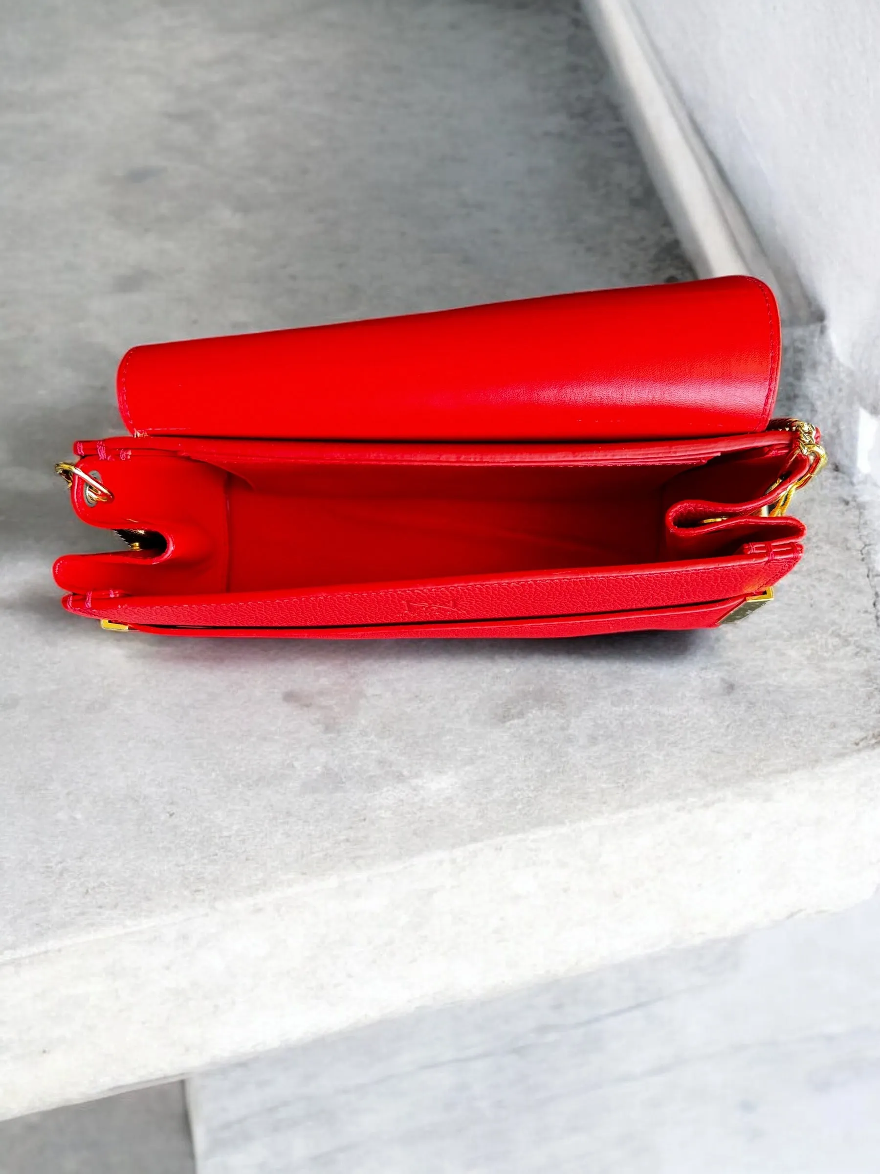 Makeda - Chloe Leather Clutch Bag