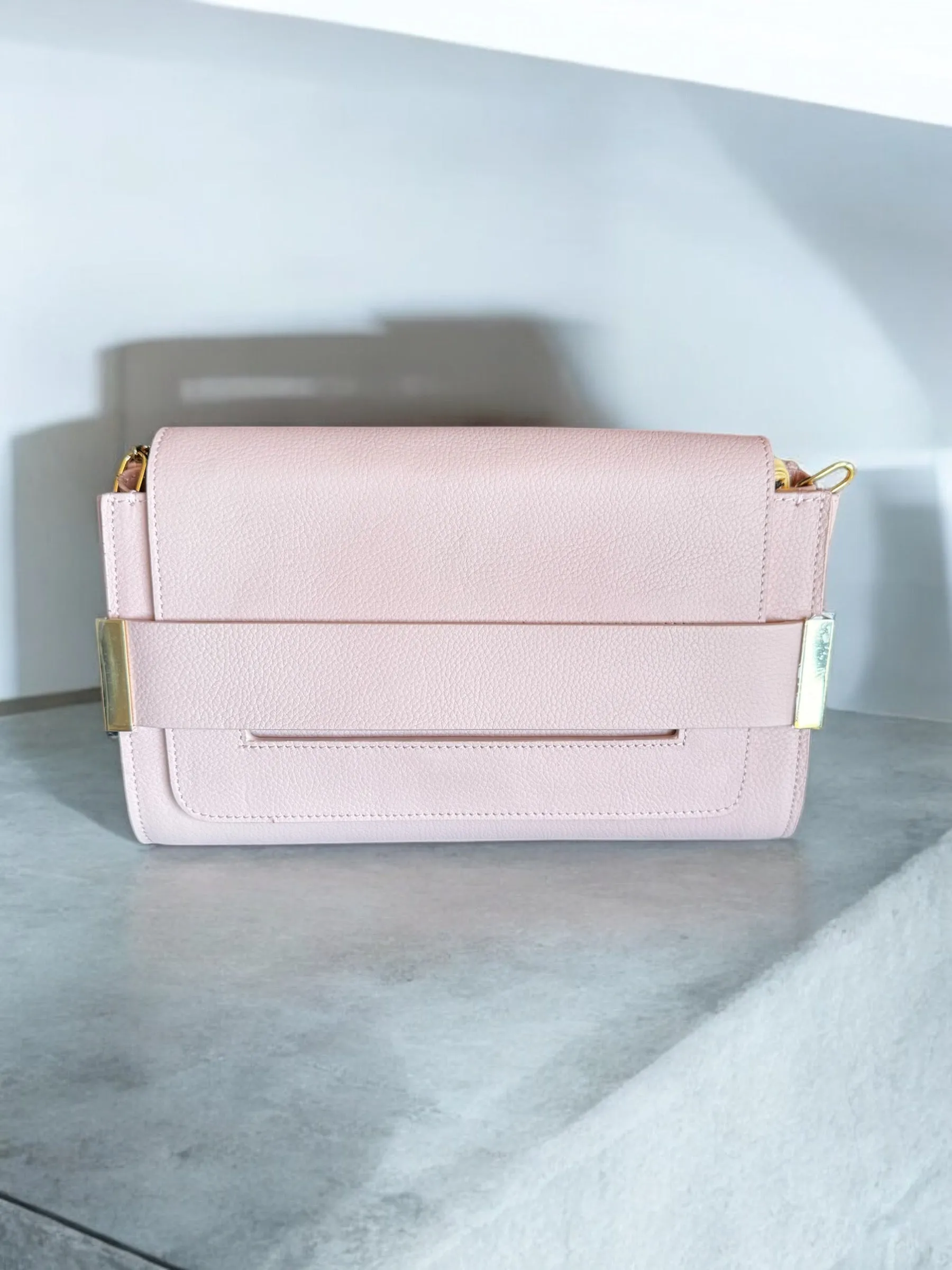 Makeda - Chloe Leather Clutch Bag