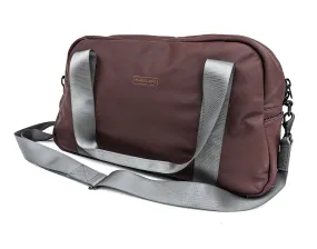 Mariclaro Leather Duffle Bag - Burgundy