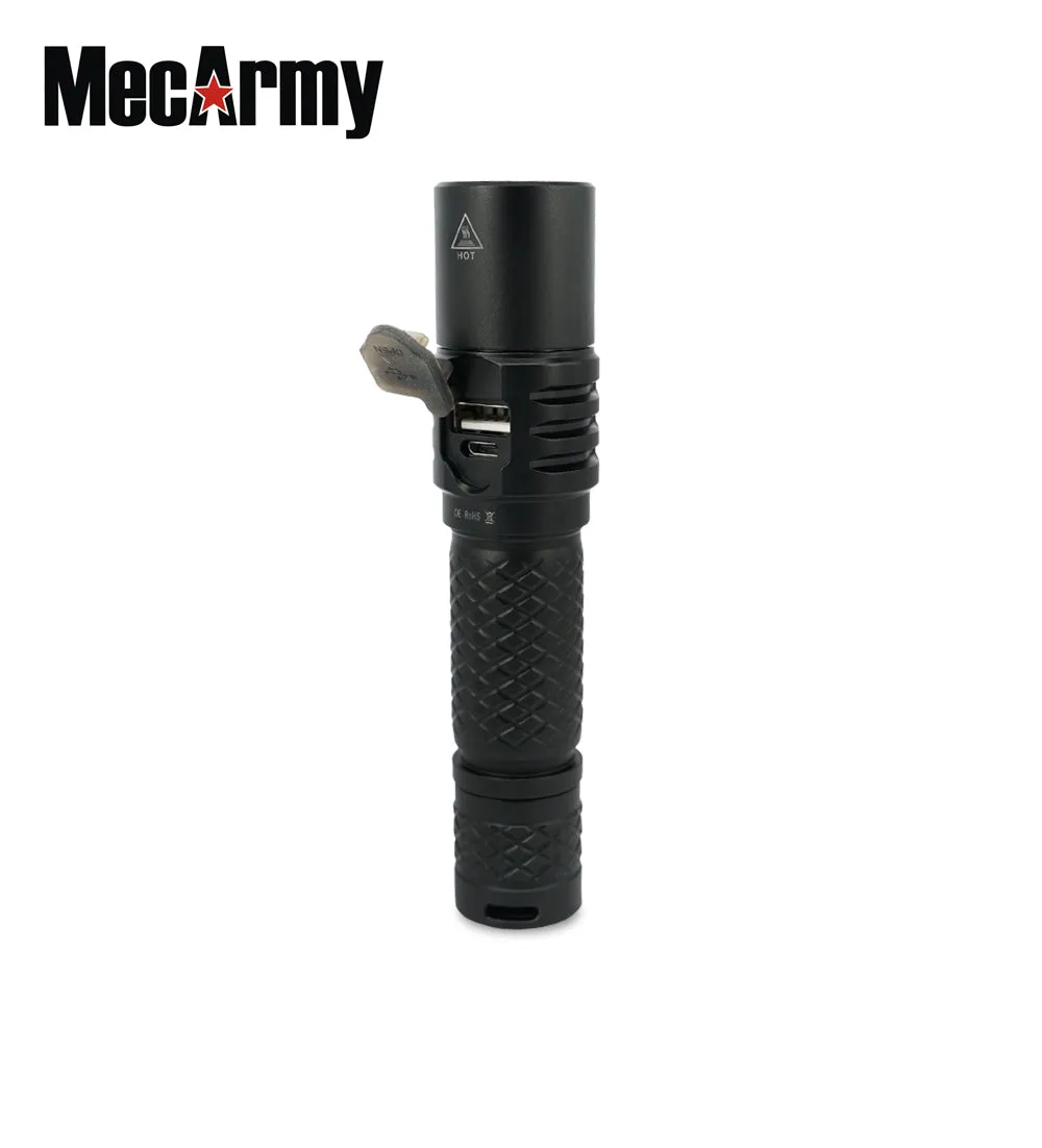 MecArmy MOT10 1000 Lumen CREE XPL-HI V3 LED USB Rechargeable Flashlight and Powerbank