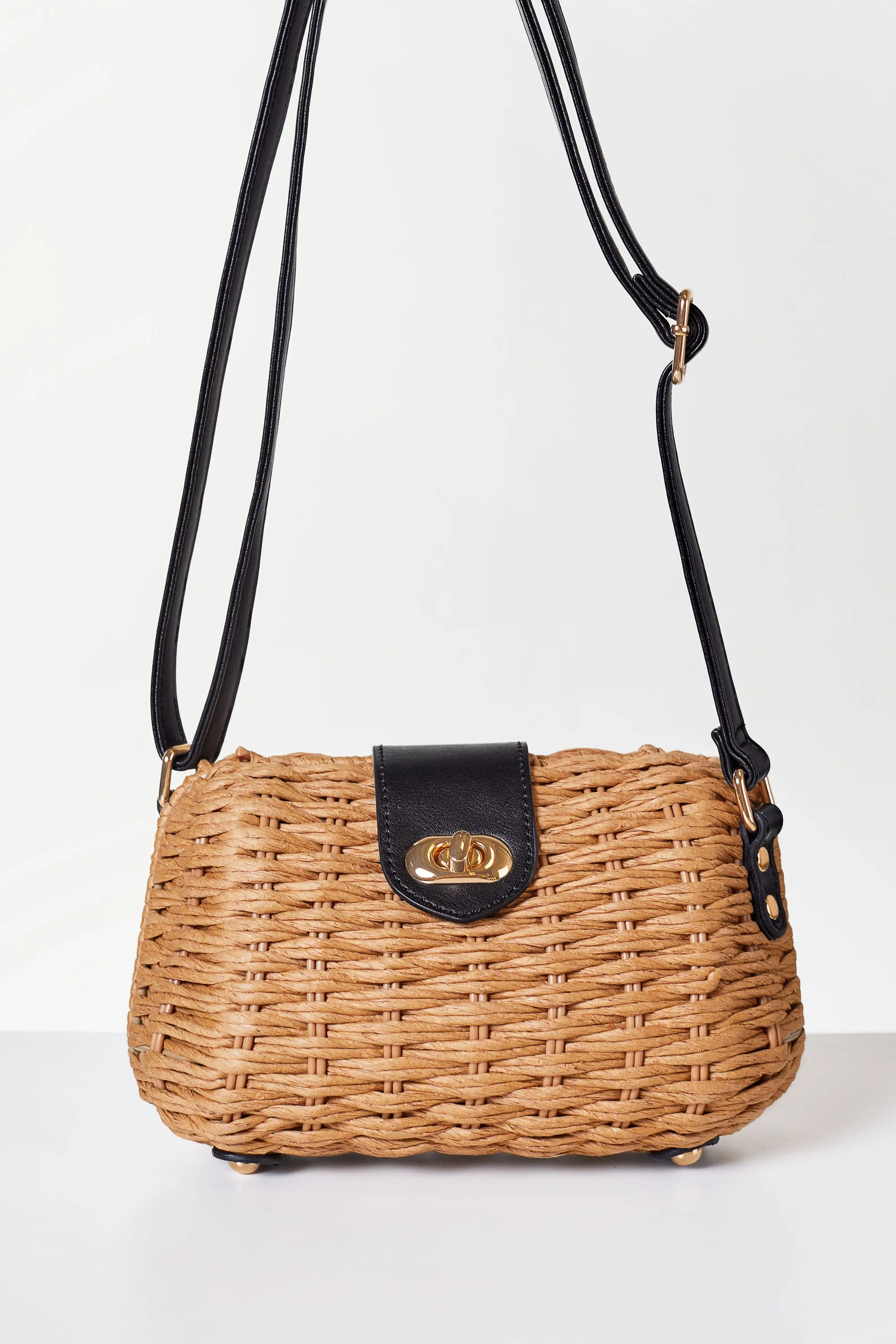 Melissa Black Woven Purse