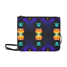 Midnight Sage Fire II Slim Clutch Bag