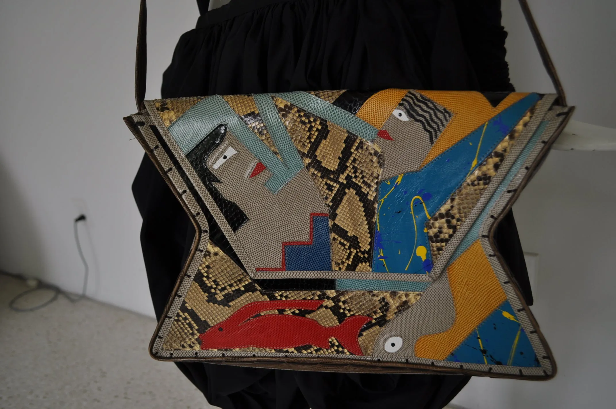 Mille Fiori avantgarde purse 80s