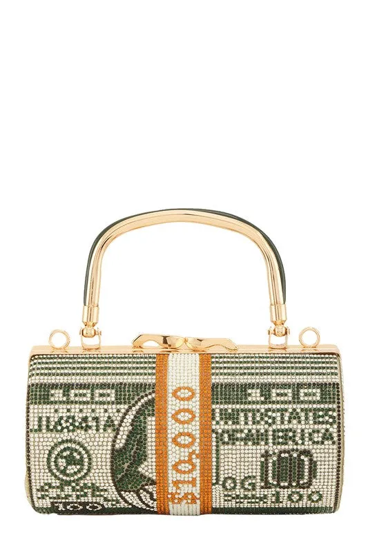 Million Dollar Baby Rhinestone Money Purse