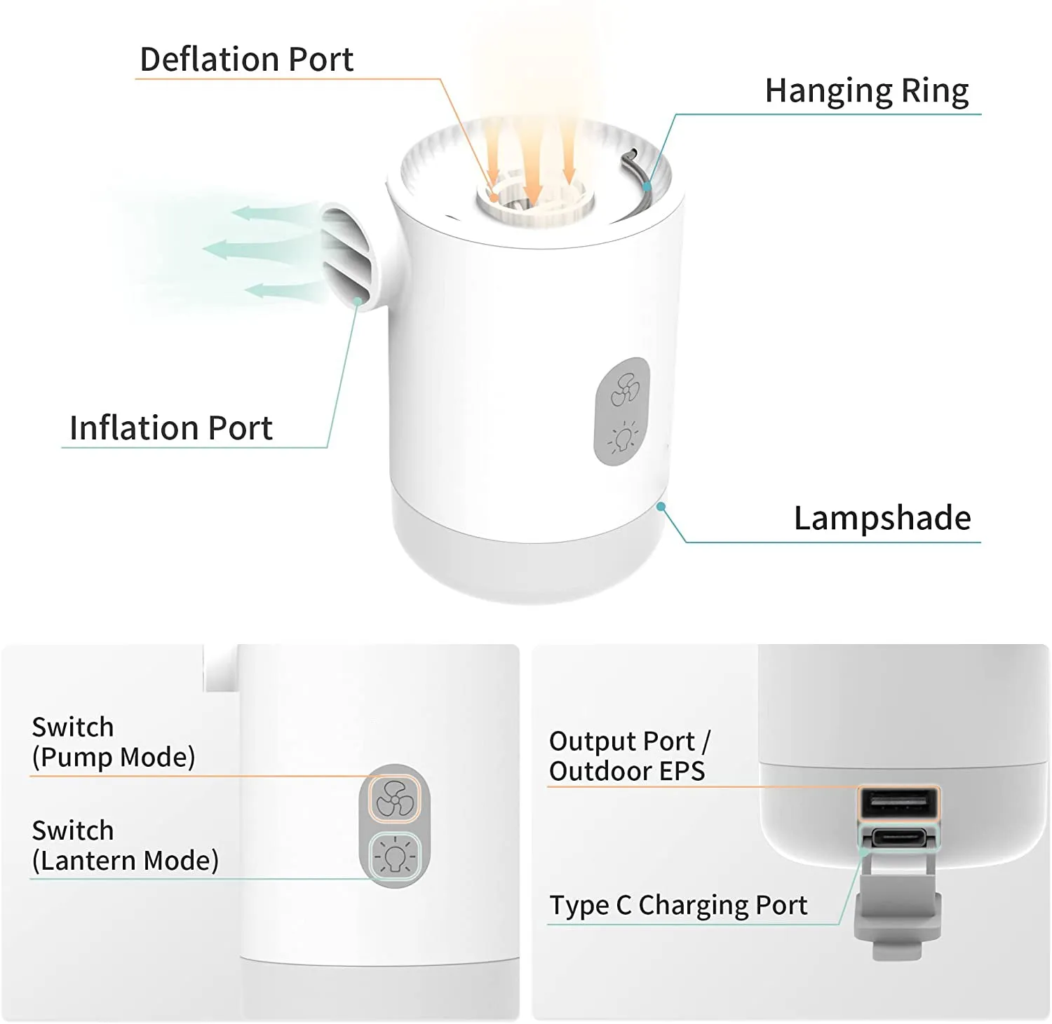 Mini Air Pump Power Bank