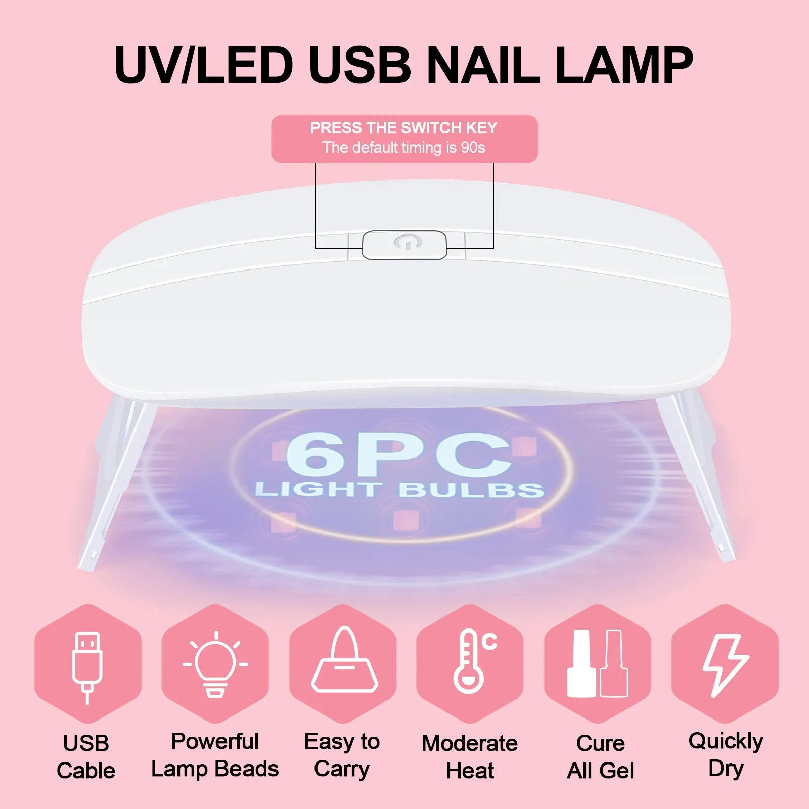 Mini Dual Light Source UV/LED Nail Lamp