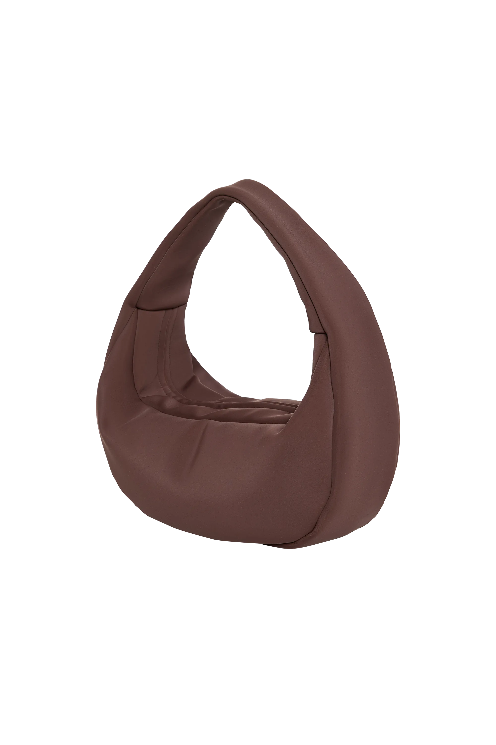 Mini Moon Baguette Bag in Chestnut