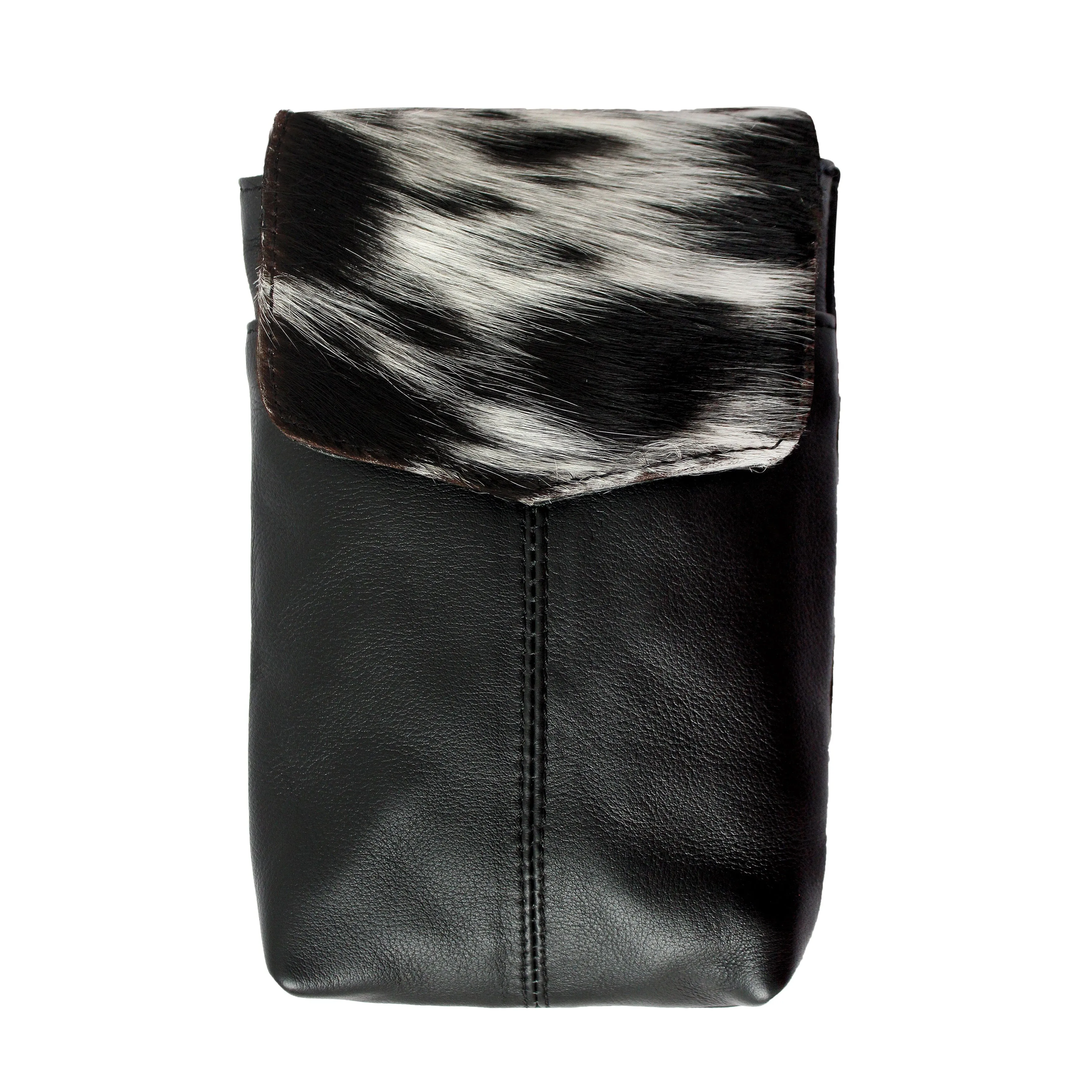 Minimalist Cowhide Leather Pouch Bag