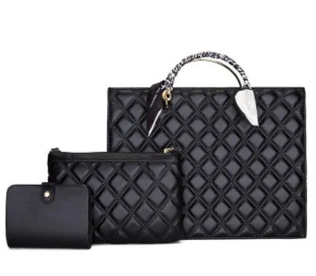 “Monaco” 3 Piece Tote/Purse/ Wallet Set