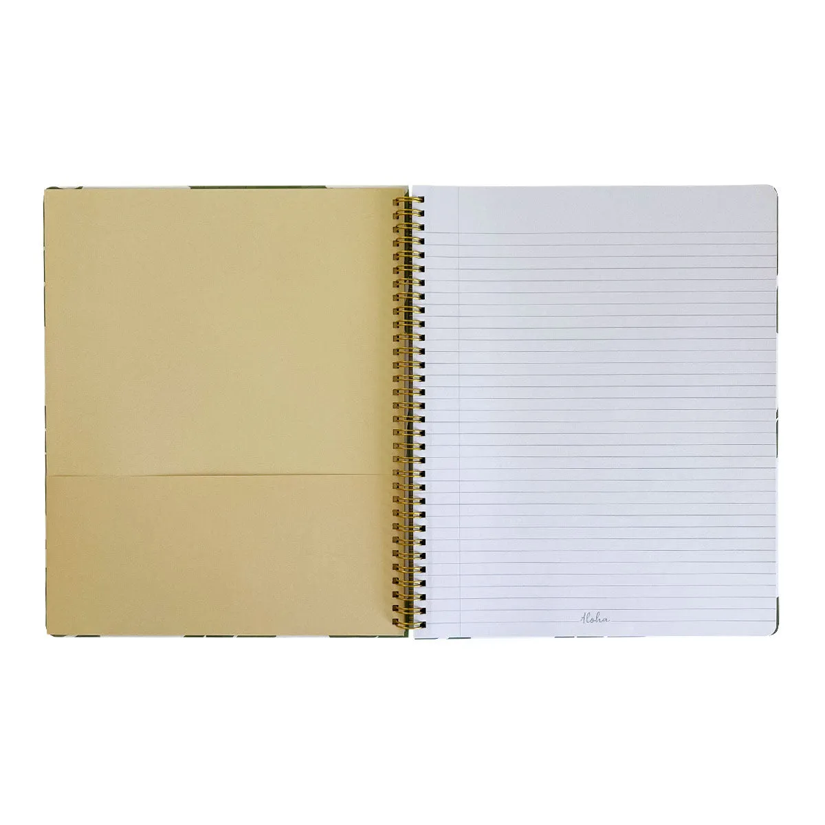 Monstera Green Spiral Notebook