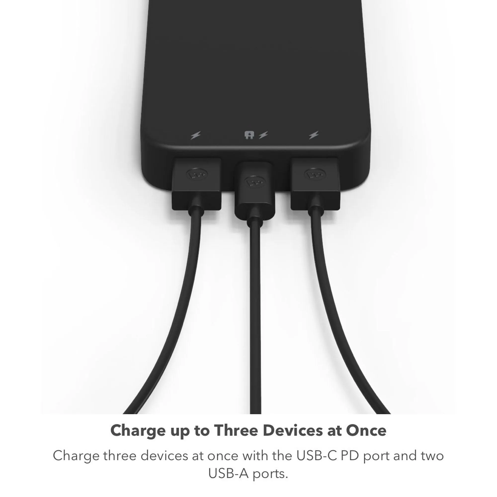 Mophie Power Bank Powerstation 10,000 mAh PD 20W Fast Charging - Black