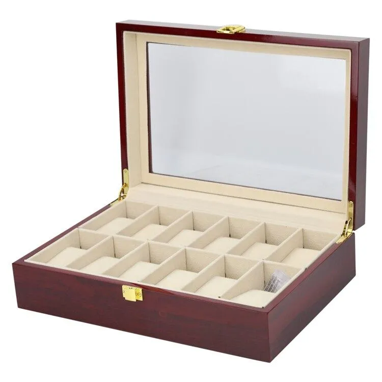 Moreno Wooden Watch Box Organizer 2-20 Slots