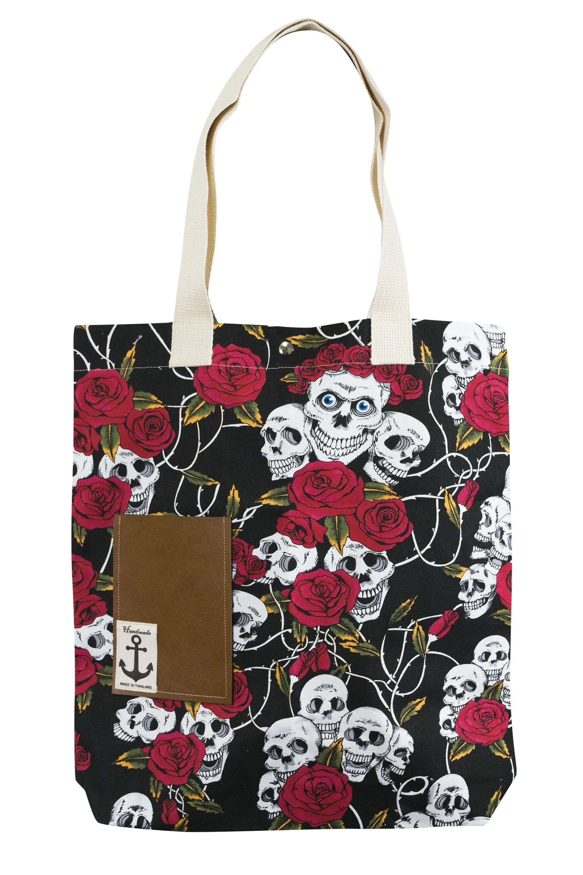 Mr. Tote Shoulder bag Cotton Canvas Printed