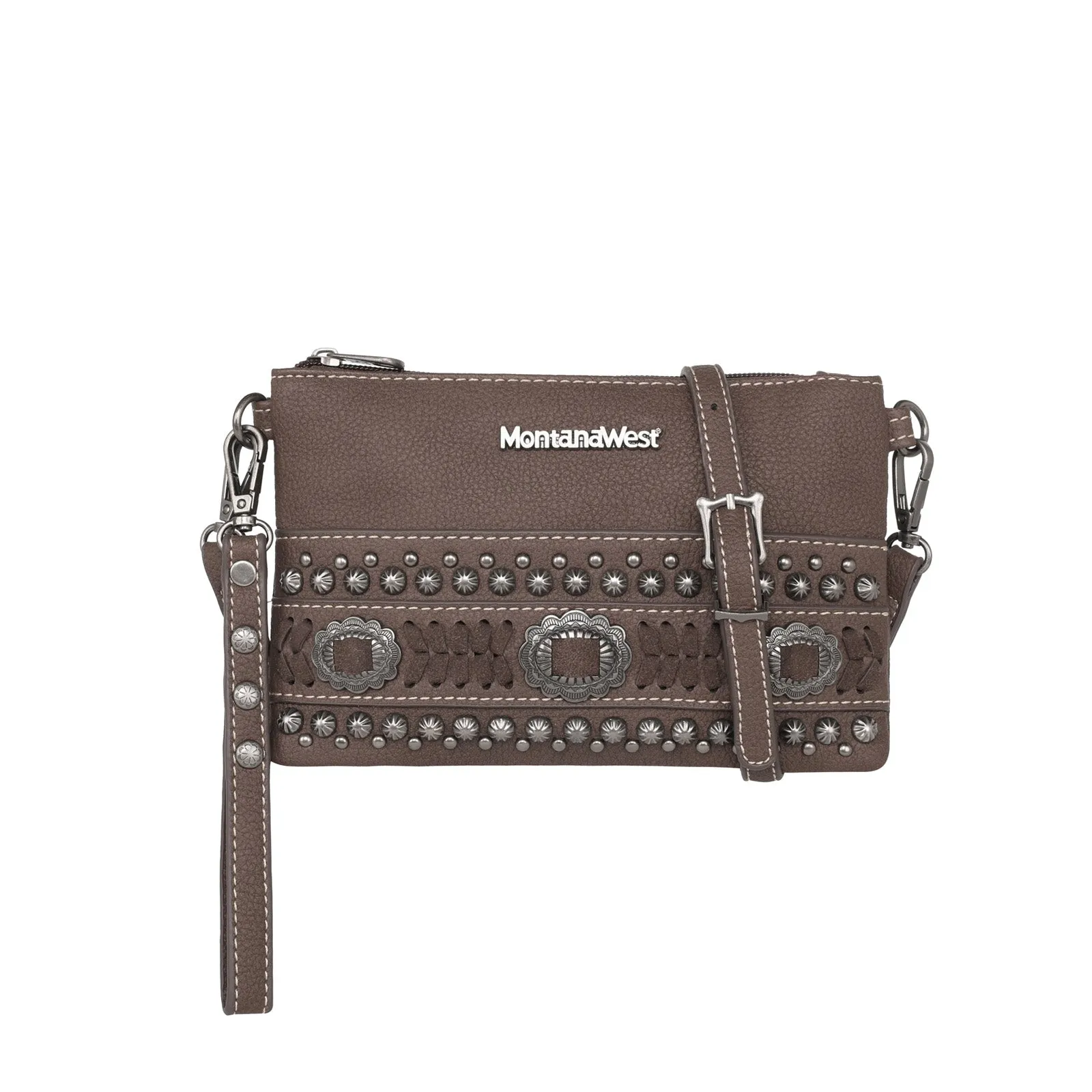 MW1152-181 Montana West Concho Collection Crossbody/Wristlet