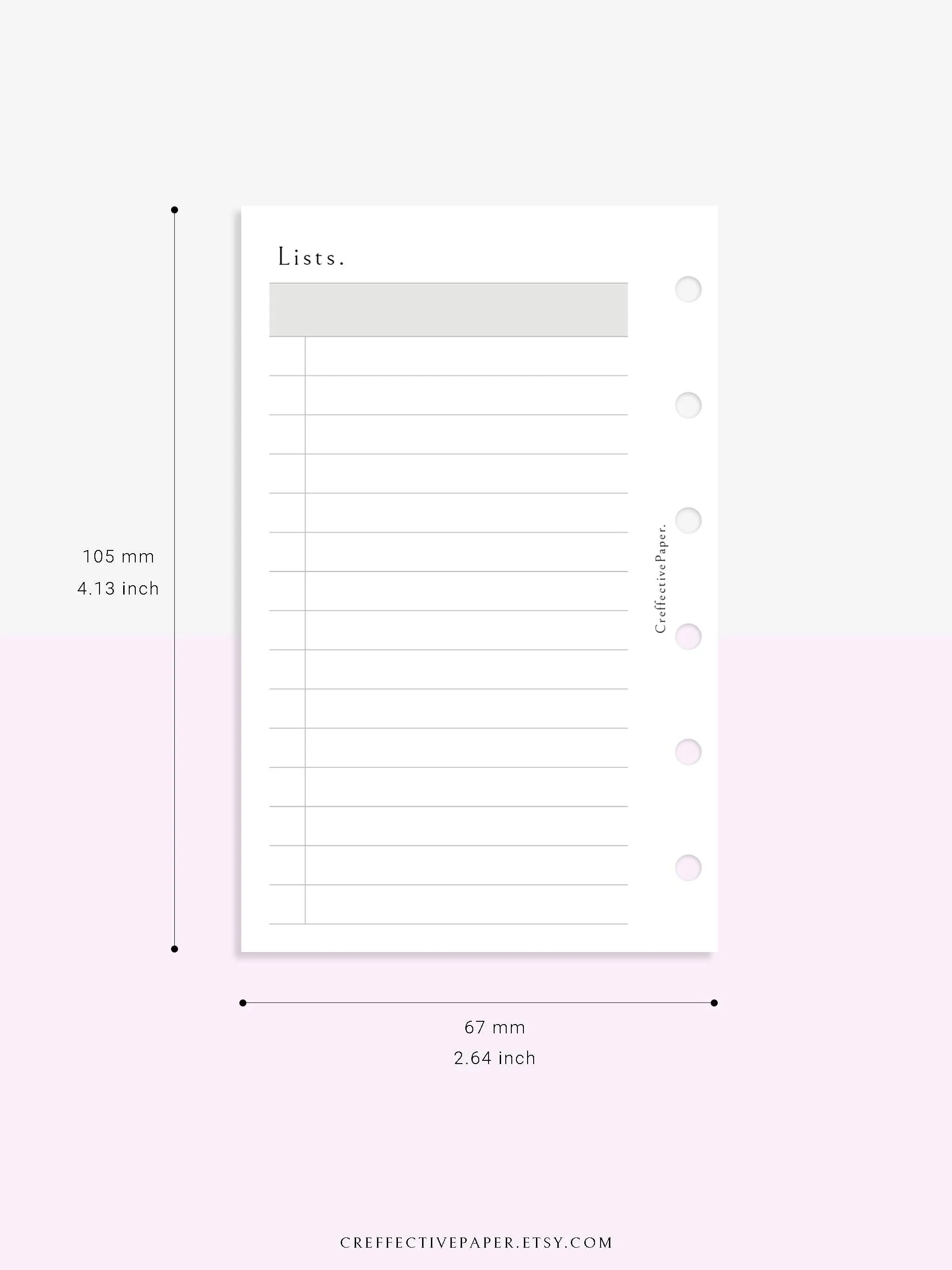 N107 | Checklist Bundle Template to Personalize Category