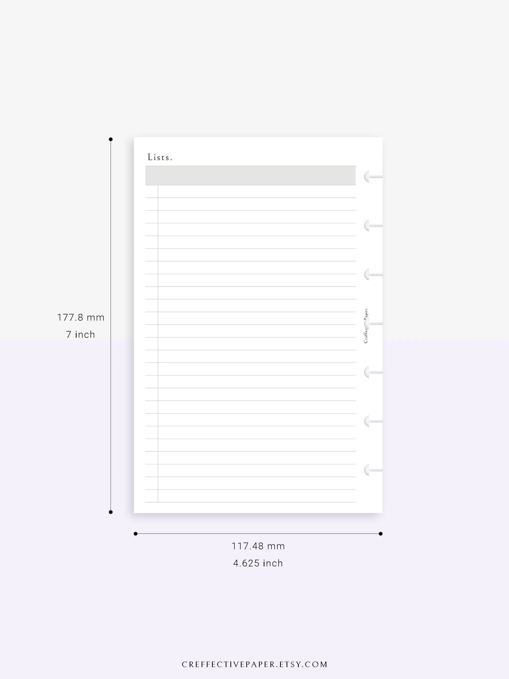 N107 | Checklist Bundle Template to Personalize Category