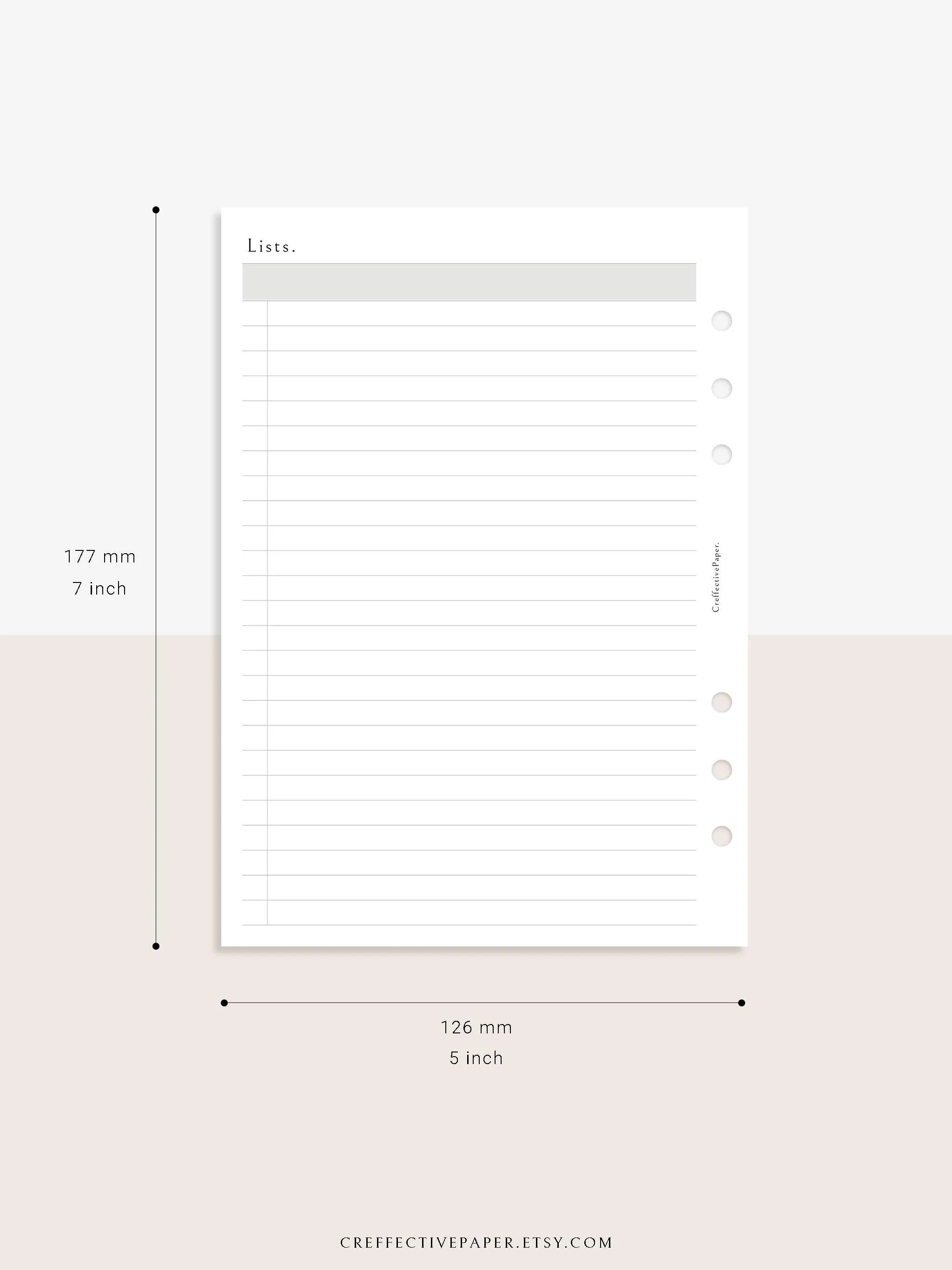 N107 | Checklist Bundle Template to Personalize Category