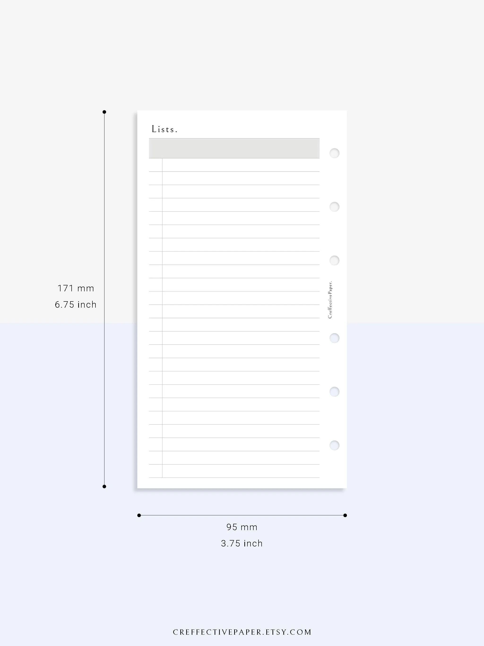 N107 | Checklist Bundle Template to Personalize Category