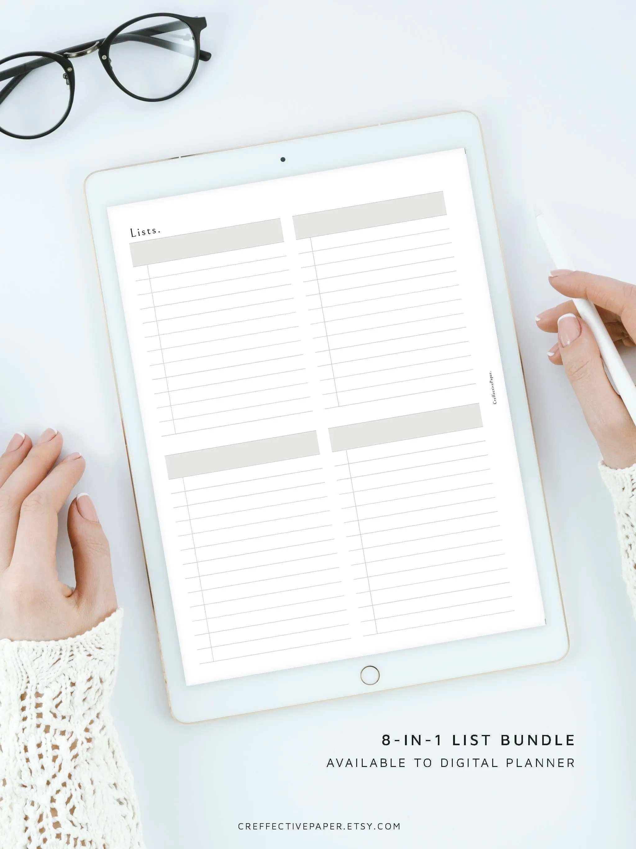 N107 | Checklist Bundle Template to Personalize Category